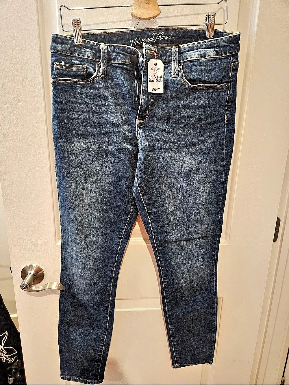 Universal Thread High-Rise Skinny Jeans Blue Waist 12